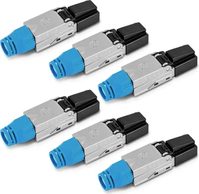 Produktbild von Netzwerk Stecker 6x Cat 8 CAT8.1 Netzwerkstecker RJ45 werkzeuglos Metall 2000MHz