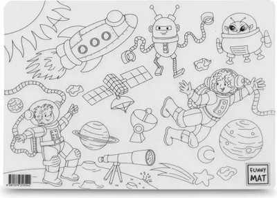 Image de KOSMOS - Tapis de table coloré - Espace de dessin créatif pour les enfants