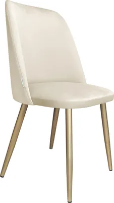 Zdjęcie produktu dla Krzesło do jadalni i salonu GOYA MG50 - Eleganckie krzesło welurowe na złotych nogach