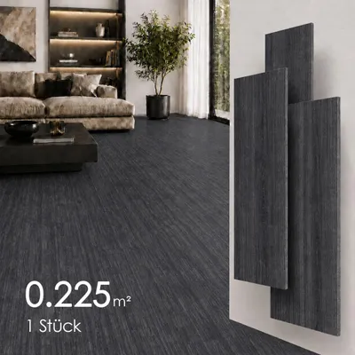 Produktbild von SPC Vinylboden 5mm Klickboden Wasserfest Holzoptik Vinyl Laminat Designboden für Küche Bad Wohnzimmer Flur