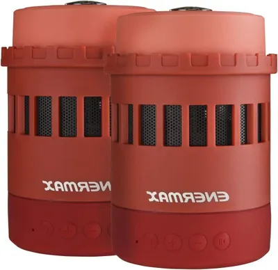 Imagen del producto de Altavoz portátil - Altavoz Bluetooth - Música para exteriores - 7 funciones en 1 - Batería de 6 horas - Color rojo
