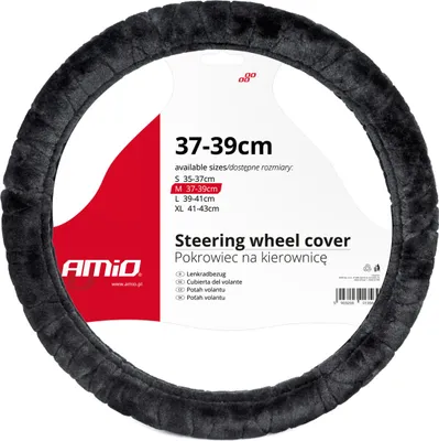 Produktbild von Lenkradbezug Auto M 37-39cm SWC-02-M von AMIO-01357, hochwertig & rutschfest