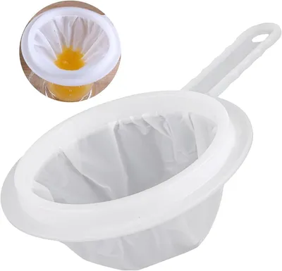 Produktbild von 2 Feines Sieb, Haarsieb Sieb Küche, 400 Mesh Küchensieb Kunststoff | Kleines Passiersieb für Saft, Milch, Kaffee (400 mesh)