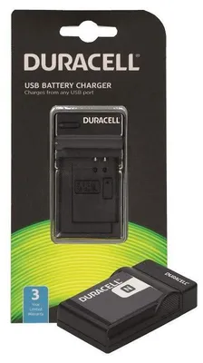 Productafbeelding van Duracell oplader met USB-kabel voor DR9953/NP-BN1
