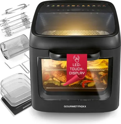 Obrázok produktu pre Konvekčná rúra GOURMETmaxx s panoramatickou strechou a predným oknom, 12,5 l - 12 programov