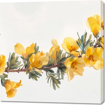 Produktbild von Bild 100x100cm Gelbe Blumen