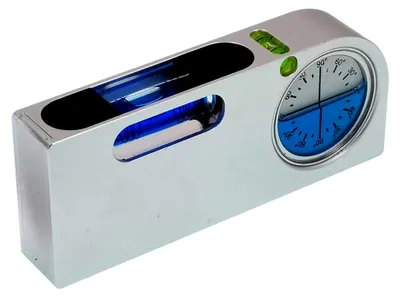 Produktbild von Multi-Winkel-Messwaage aus Aluminiumlegierung mit Magnet und Mini-Wasserwaage (blau)