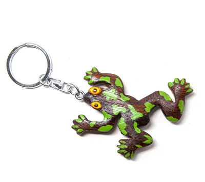 Produktbild von Schlüsselanhänger aus Holz - Laubfrosch