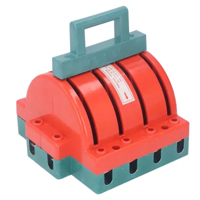 Zdjęcie produktu dla Rozłącznik zasilania, rozłącznik zasilania DPDT, rozłącznik nożowy, rozłącznik 4P, elektryczny rozłącznik nożowy 100A, dwubiegunowy rozłącznik dwupozycyjny