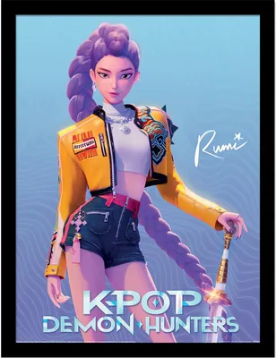 Zdjęcie produktu dla KPop Łowcy Demonów Rumi gerahmtes Plakat