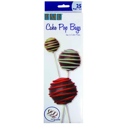 Produktbild von PME Verpackungstüten für Cake Pops, 25 Stück