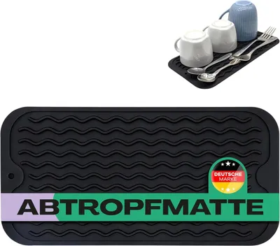 Silikon-Abtropfmatte 30x15 cm, hitzebeständig, BPA-frei