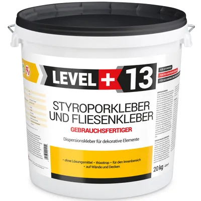 Produktbild von Styroporkleber 20Kg Korkkleber Renovieren Dispersionkleber Für Dekorplatten LEVEL+ RM13