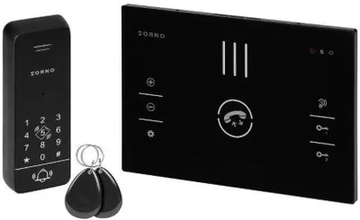 Zdjęcie produktu dla ORNO | Wideodomofon OR-DOM-BA-933/B - Czarny - 2-przewodowy - Z RFID i klawiaturą - Wysoka jakość