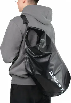 Image de Wozinsky WWK-30 Sac étanche 30 l pour SUP Kayak 500D PVC 0,5 mm Sangle de transport Noir