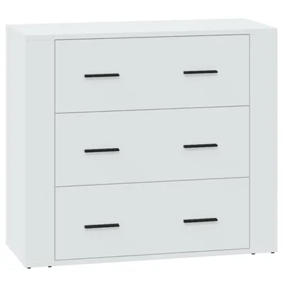 Produktbild von Sideboard Weiß 80x33x70 cm Holzwerkstoff