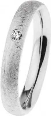 Produktbild von Ernstes Design Damen Ring schlichtes zeitloses Design glatte Oberfläche silberfarben