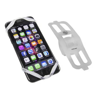 Produktbild von FISCHER Fahrrad-Smartphonehalter Silikon weiß