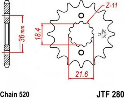 Immagine prodotto di Pignone ESJOT Standard 520 13T