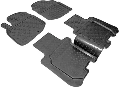 Produktbild von 3D Gummi Fußmatten für Honda Jazz | Typ GE GG GP | BJ 2008-2015 | mit Rand