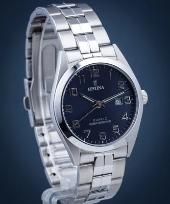 Obrázek produktu pro Pánské hodinky FESTINA 20437/3 v klasické námořnické modři na plavání.