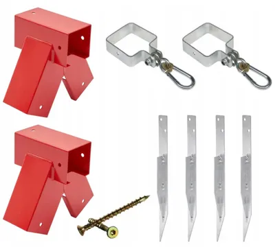 Produktbild von Tribecco Set für Schaukelbau 90x90 mm Rot