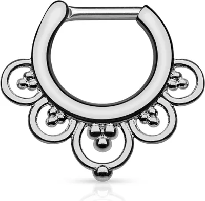 Produktbild von Nasenpiercing Septum Ring Clicker Nasenring Chirurgenstahl Piercing Nase Tribal