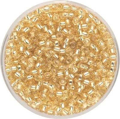 Produktbild von Rocailles Silbereinzug beige 2,6 mm 17 g