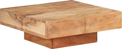 Produktbild von Couchtisch 80x80x28 cm Massivholz Akazie , Couchtische Design 2024