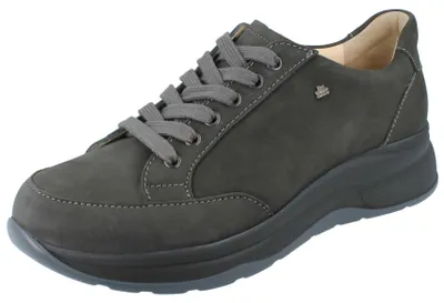 Produktbild von FINN COMFORT Nottingham Herren Halbschuhe dunkelgrau Nubukleder - Größe: UK 9