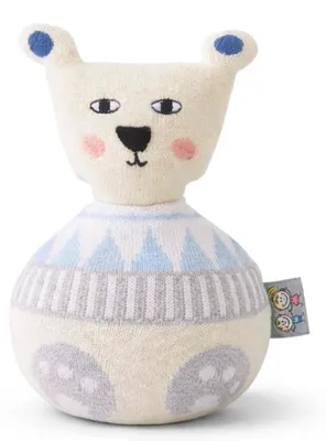 Produktbild von Stehaufmännchen Baby Geschenk Förderun - 17 x 11 cm - Ecru | by SEVIRA KIDS