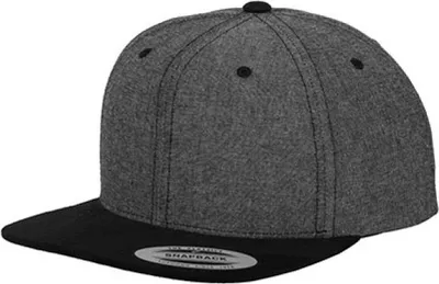 Produktbild von Urban Classics Chambray-Suede Snapback Trucker Cap Retro, Farbe: Black/Black