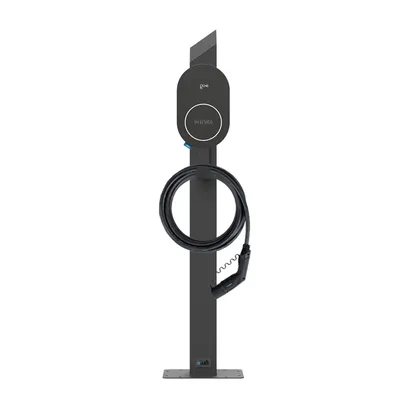 Produktbild von Wallbox Standfuß für go-e Charger PRO - Edelstahl anthrazit (RAL 7016)