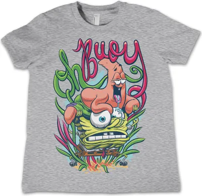 Produktbild von SpongeBob Oh Boy Kids T-Shirt - 10Years-L - HeatherGrey