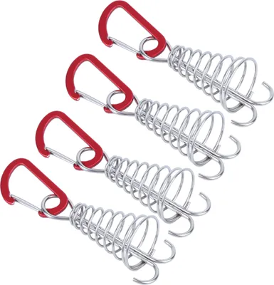 Obrázok produktu pre Camping Tent Spring Nail,Vonkajšie markíza stanu pružinové klince,Palubný kolík z nehrdzavejúcej ocele,Vonkajší kempingový stan Veterné lano spony,Kovanie z nehrdzavejúcej ocele