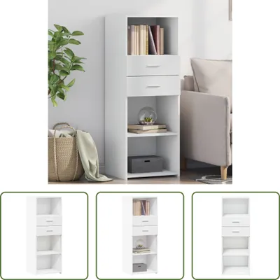 Produktbild von The Living Store Highboard Weiß 45x42,5x124 cm Holzwerkstoff
