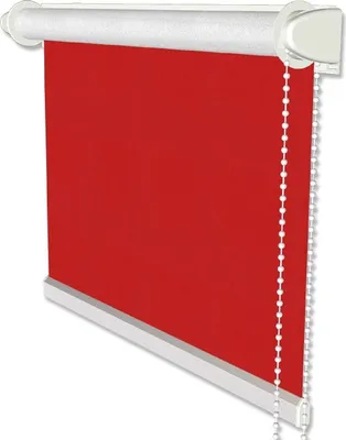 Produktbild von Interdeco Klemmfix Seitenzugrollo, Thermorollo Rot Verdunkelung, Rollo Modell SZ3, Stoffbr. x Höhe 110 x 175 cm