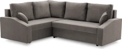 Produktbild von Ecksofa GRANDE PLUS mit Schlaffunktion L-förmig - Eckcouch mit 2 Bettkasten - MIKRO 27 Grau Links (Muster 1)
