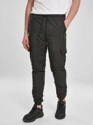 Produktbild von Urban Classics TB3669 | Cargo Nylon Track Pants Trainingshose Herren - Farbe: Black - Größe: 5XL