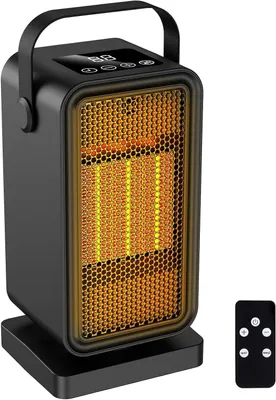 Productafbeelding van Ventilatorkachel - Kachel - Snelle Verwarming - Energiebesparend - 1200 Watt - Zwart