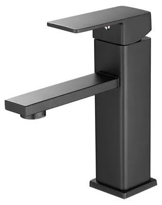 Imagen del producto de Grifo de lavabo para baño, de un solo mando y con acabado cromado