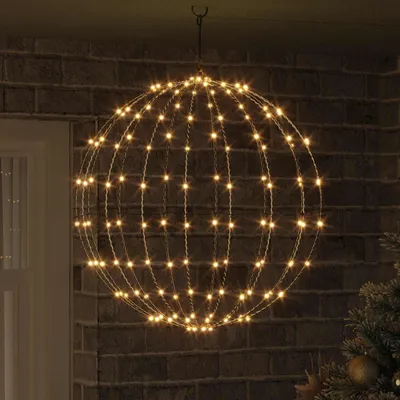 Produktbild von vidaXL Ball Warmweiß 60 x 60 x 62 cm Metall 192 LEDs