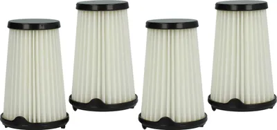Produktbild von vhbw 4x Faltenfilter kompatibel mit AEG CX7-2-35TM, CX7-2-35FF, CX7-2-35Ö, CX7-2-30GM, CX7-2-30DB Staubsauger - Patronenfilter Schwarz Weiß Abwaschbar