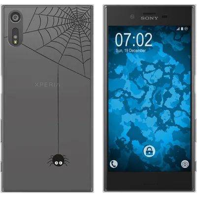 Produktbild von PhoneNatic Case kompatibel mit Sony Xperia XZs Silikon-Hülle Herbst Spinne/Spider M3