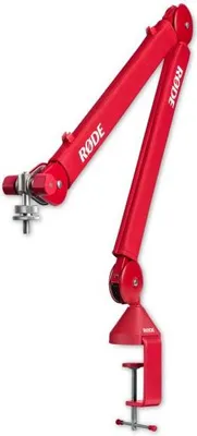 Zdjęcie produktu dla RØDE PSA-1+, Stojak do mikrofonu audycyjnego, Baza montowana do biurka, • PodMic • Procaster • Broadcaster • NT1 • NT1-A • NT-USB • NT-USB Mini • VideoMic NTG • Podcaster, 65 mm, 100 mm, 94 cm