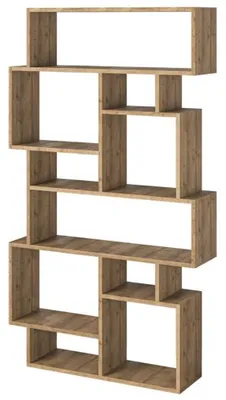 Immagine prodotto di Libreria Moderna 168x96x25 cm Scaffale 8 Ripiani in MDF Rovere