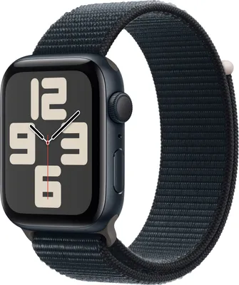 Produktbild von APPLE Watch SE GPS 44mm půlnoční hliníkové pouzdro s půlnočním sportovním poutkem