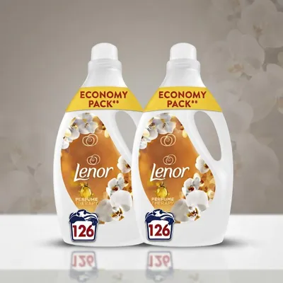 Produktbild von 2er-Pack Lenor Weichspüler Goldene Orchidee (252 WL)