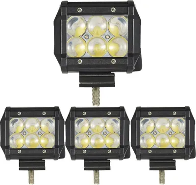 Produktbild von Greenmigo 4X 18W LED Zusatzscheinwerfer 12V 24V 1800LM Arbeitsscheinwerfer LED Scheinwerfer IP67 Wasserdicht Abstrahlwinkel 90 Grad Flutlichtstrahler