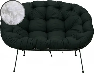 Produktbild von AMPO Sitzkissen Polsterkissen Freizeitkissen Gartenkissen für das Sofa schwarz